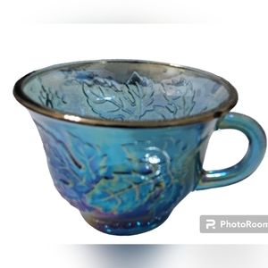 Princess Blue Carnival Punch Cup by INDIANA GLASS